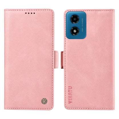 YIKATU YK-005 For Motorola Moto E14 4G / G04 4G / G04s 4G / G24 4G Case Soft Skin-Touch Leather Stand Phone Cover