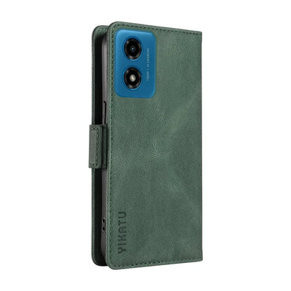 YIKATU YK-005 For Motorola Moto E14 4G / G04 4G / G04s 4G / G24 4G Case Soft Skin-Touch Leather Stand Phone Cover