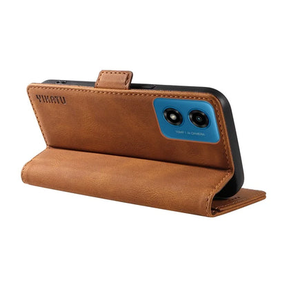 YIKATU YK-005 For Motorola Moto E14 4G / G04 4G / G04s 4G / G24 4G Case Soft Skin-Touch Leather Stand Phone Cover
