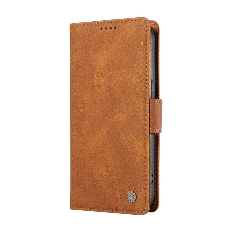 YIKATU YK-005 For Motorola Moto E14 4G / G04 4G / G04s 4G / G24 4G Case Soft Skin-Touch Leather Stand Phone Cover
