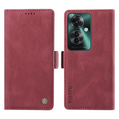 YIKATU YK-005 For Oppo Reno11 F 5G / F25 Pro 5G Leather Phone Case Stand Wallet Cover