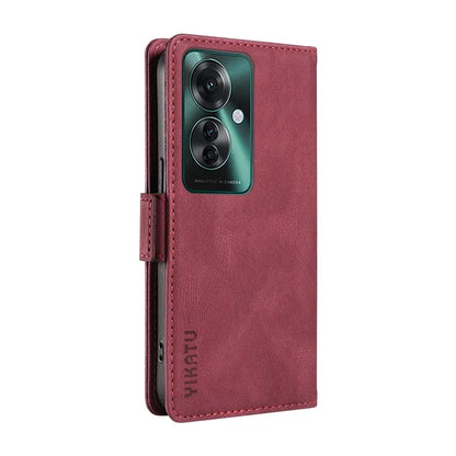 YIKATU YK-005 For Oppo Reno11 F 5G / F25 Pro 5G Leather Phone Case Stand Wallet Cover