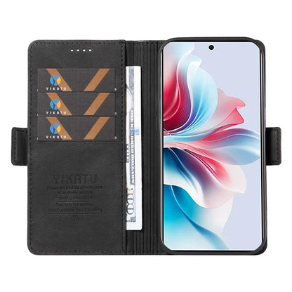 YIKATU YK-005 For Oppo Reno11 F 5G / F25 Pro 5G Leather Phone Case Stand Wallet Cover