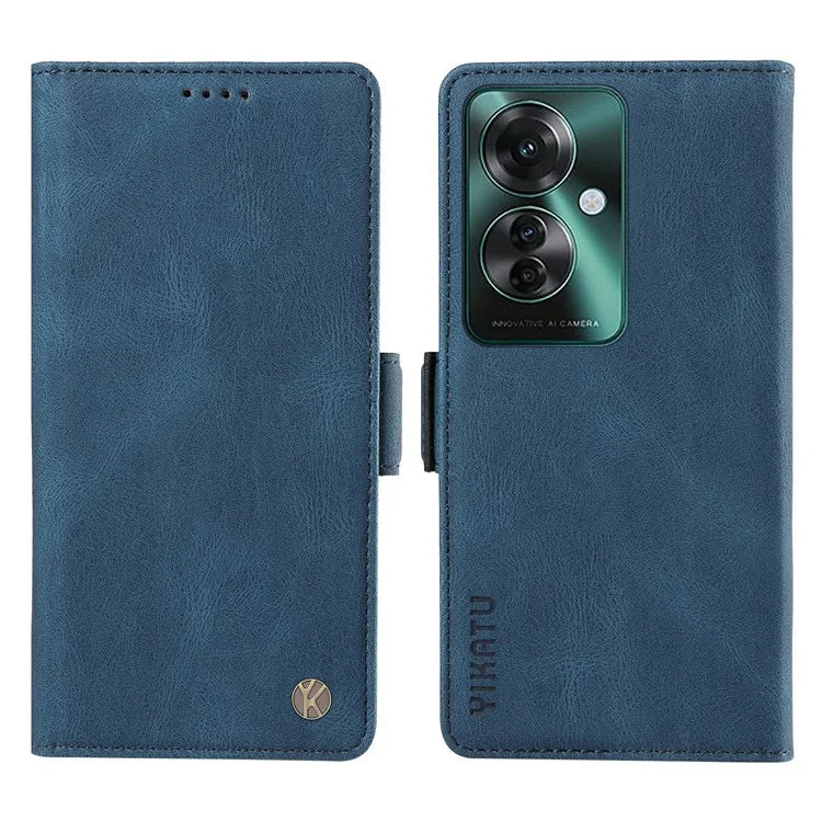YIKATU YK-005 For Oppo Reno11 F 5G / F25 Pro 5G Leather Phone Case Stand Wallet Cover