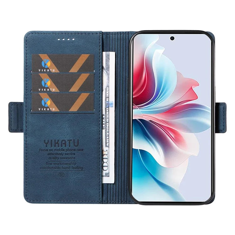 YIKATU YK-005 For Oppo Reno11 F 5G / F25 Pro 5G Leather Phone Case Stand Wallet Cover