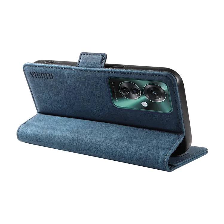 YIKATU YK-005 For Oppo Reno11 F 5G / F25 Pro 5G Leather Phone Case Stand Wallet Cover
