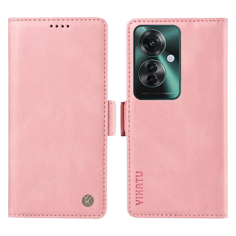 YIKATU YK-005 For Oppo Reno11 F 5G / F25 Pro 5G Leather Phone Case Stand Wallet Cover