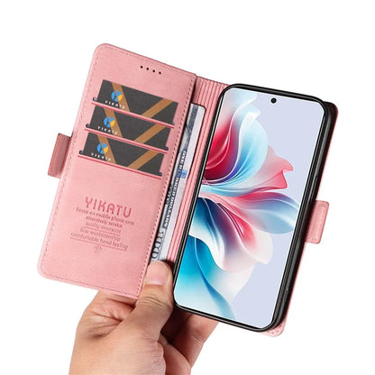 YIKATU YK-005 For Oppo Reno11 F 5G / F25 Pro 5G Leather Phone Case Stand Wallet Cover
