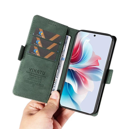 YIKATU YK-005 For Oppo Reno11 F 5G / F25 Pro 5G Leather Phone Case Stand Wallet Cover