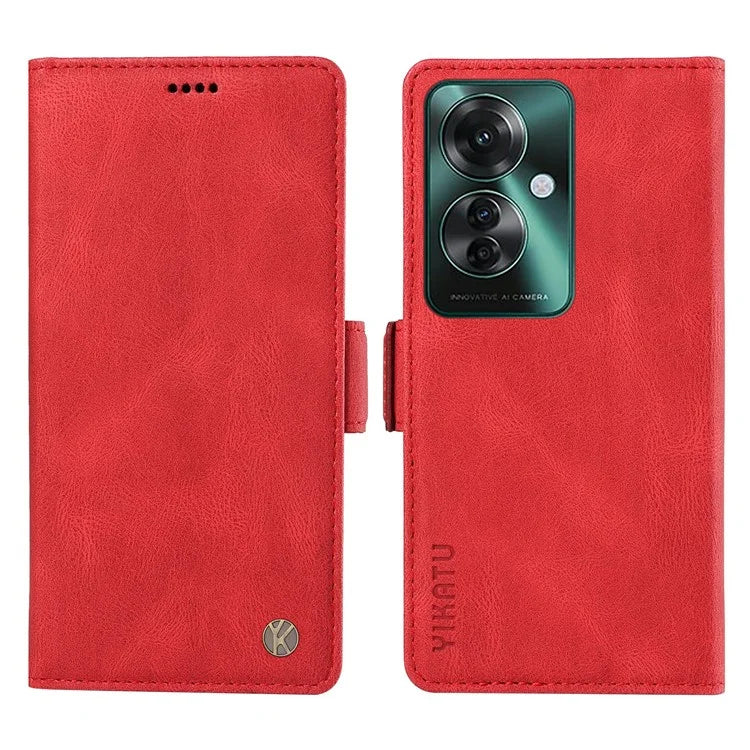 YIKATU YK-005 For Oppo Reno11 F 5G / F25 Pro 5G Leather Phone Case Stand Wallet Cover