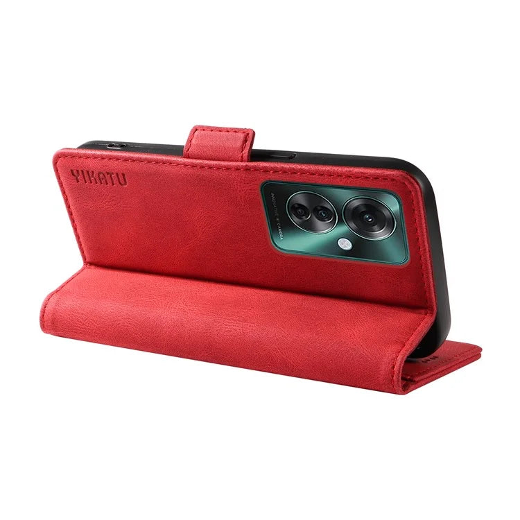 YIKATU YK-005 For Oppo Reno11 F 5G / F25 Pro 5G Leather Phone Case Stand Wallet Cover