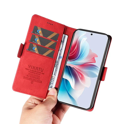 YIKATU YK-005 For Oppo Reno11 F 5G / F25 Pro 5G Leather Phone Case Stand Wallet Cover