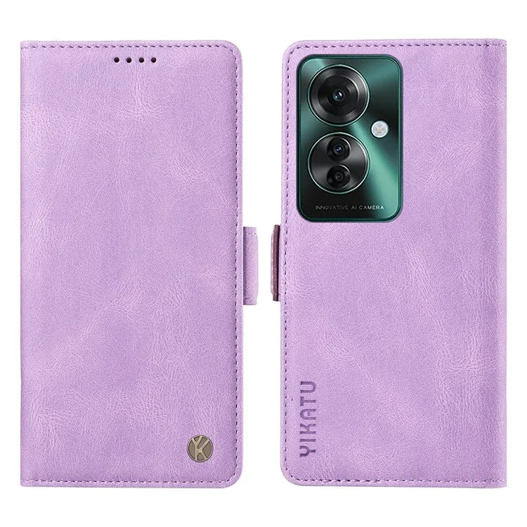 YIKATU YK-005 For Oppo Reno11 F 5G / F25 Pro 5G Leather Phone Case Stand Wallet Cover