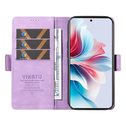 YIKATU YK-005 For Oppo Reno11 F 5G / F25 Pro 5G Leather Phone Case Stand Wallet Cover