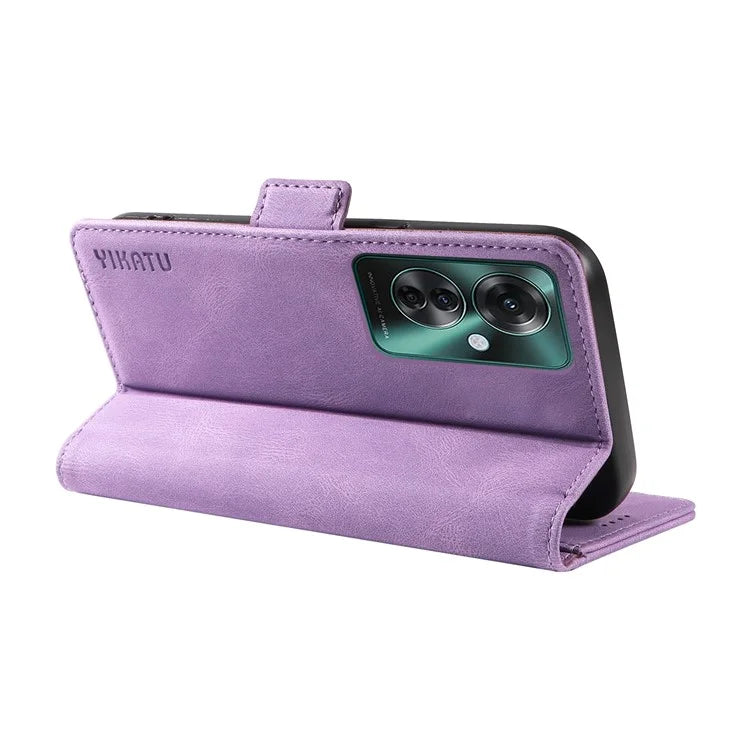 YIKATU YK-005 For Oppo Reno11 F 5G / F25 Pro 5G Leather Phone Case Stand Wallet Cover