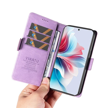 YIKATU YK-005 For Oppo Reno11 F 5G / F25 Pro 5G Leather Phone Case Stand Wallet Cover