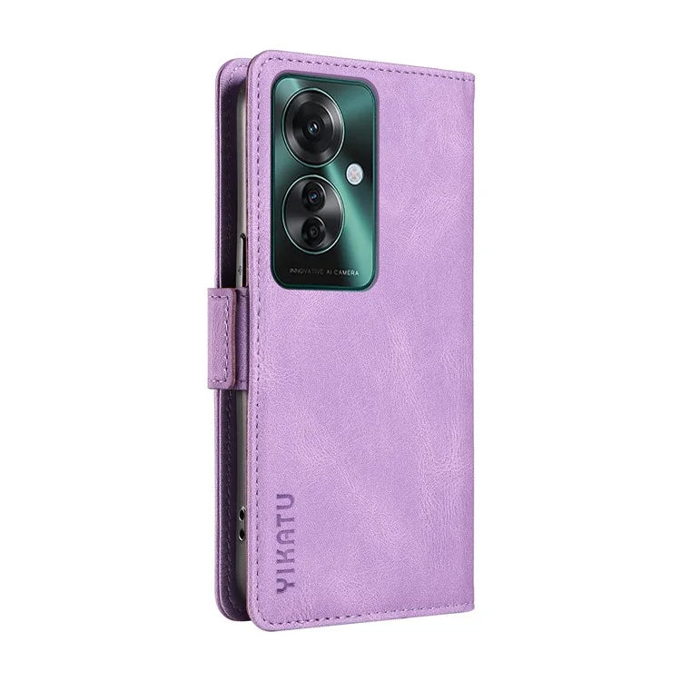 YIKATU YK-005 For Oppo Reno11 F 5G / F25 Pro 5G Leather Phone Case Stand Wallet Cover