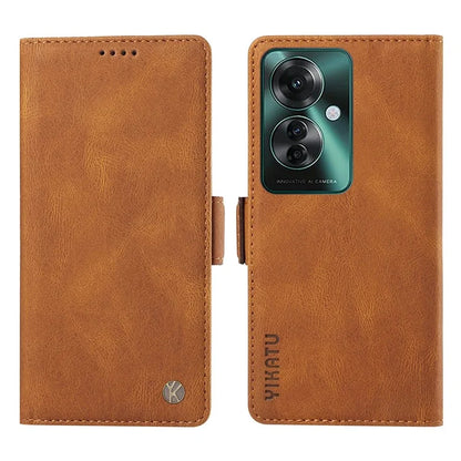 YIKATU YK-005 For Oppo Reno11 F 5G / F25 Pro 5G Leather Phone Case Stand Wallet Cover