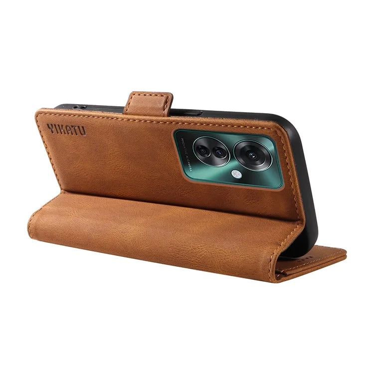 YIKATU YK-005 For Oppo Reno11 F 5G / F25 Pro 5G Leather Phone Case Stand Wallet Cover