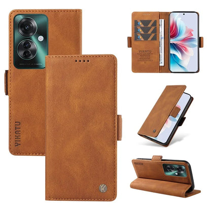 YIKATU YK-005 For Oppo Reno11 F 5G / F25 Pro 5G Leather Phone Case Stand Wallet Cover
