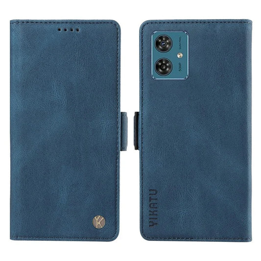 YIKATU YK-005 For Motorola Moto G54 5G Cell Phone Leather Case Stand Wallet Cover