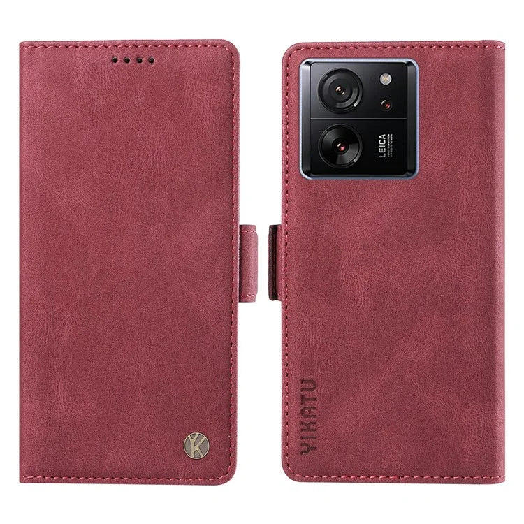 YIKATU YK-005 For Xiaomi 13T / 13T Pro / Redmi K60 Ultra Leather Phone Case Flip Stand Wallet Cover