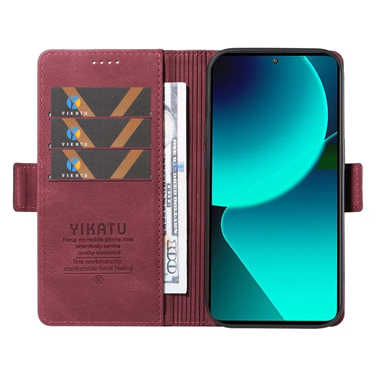 YIKATU YK-005 For Xiaomi 13T / 13T Pro / Redmi K60 Ultra Leather Phone Case Flip Stand Wallet Cover