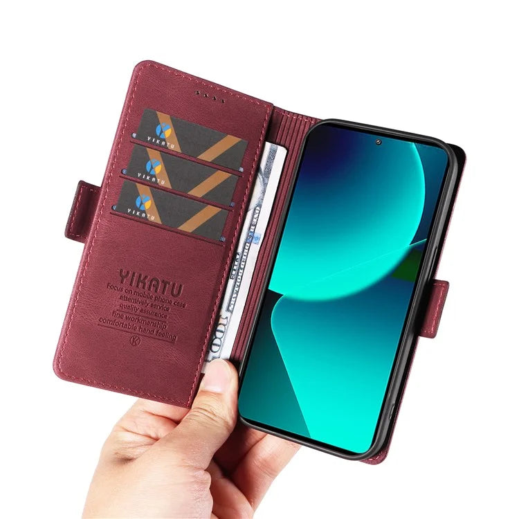 YIKATU YK-005 For Xiaomi 13T / 13T Pro / Redmi K60 Ultra Leather Phone Case Flip Stand Wallet Cover