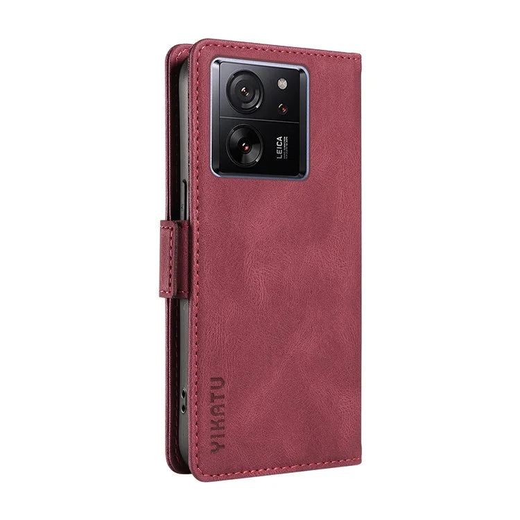 YIKATU YK-005 For Xiaomi 13T / 13T Pro / Redmi K60 Ultra Leather Phone Case Flip Stand Wallet Cover