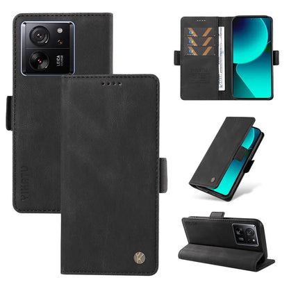 YIKATU YK-005 For Xiaomi 13T / 13T Pro / Redmi K60 Ultra Leather Phone Case Flip Stand Wallet Cover