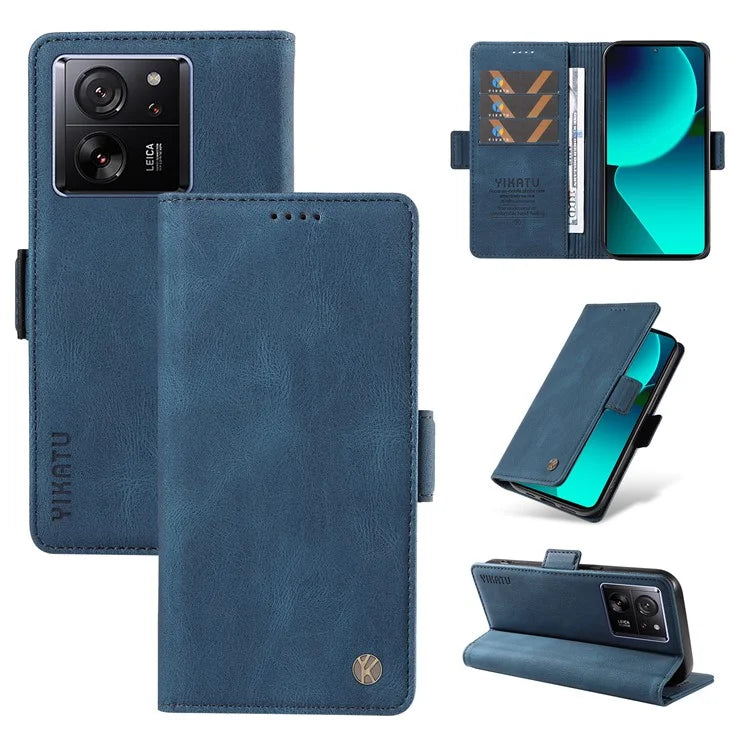 YIKATU YK-005 For Xiaomi 13T / 13T Pro / Redmi K60 Ultra Leather Phone Case Flip Stand Wallet Cover