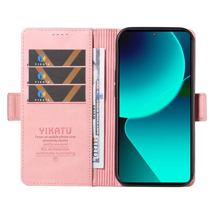 YIKATU YK-005 For Xiaomi 13T / 13T Pro / Redmi K60 Ultra Leather Phone Case Flip Stand Wallet Cover