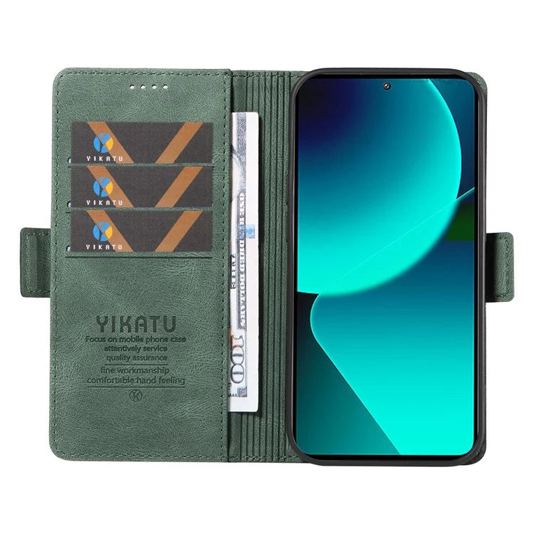 YIKATU YK-005 For Xiaomi 13T / 13T Pro / Redmi K60 Ultra Leather Phone Case Flip Stand Wallet Cover