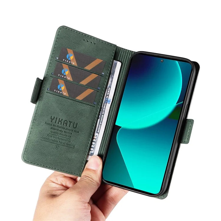 YIKATU YK-005 For Xiaomi 13T / 13T Pro / Redmi K60 Ultra Leather Phone Case Flip Stand Wallet Cover