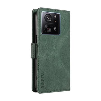 YIKATU YK-005 For Xiaomi 13T / 13T Pro / Redmi K60 Ultra Leather Phone Case Flip Stand Wallet Cover