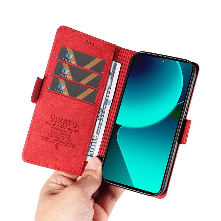 YIKATU YK-005 For Xiaomi 13T / 13T Pro / Redmi K60 Ultra Leather Phone Case Flip Stand Wallet Cover