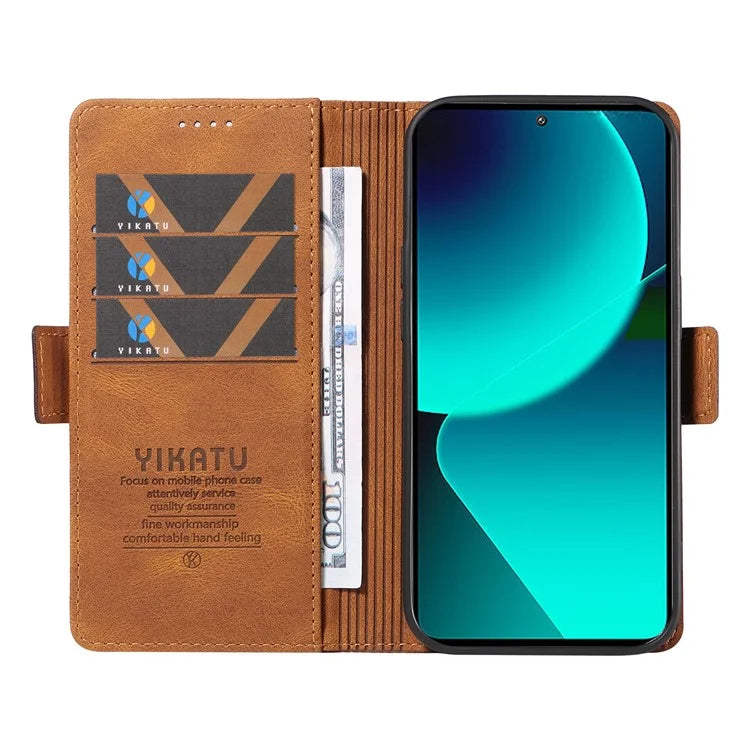 YIKATU YK-005 For Xiaomi 13T / 13T Pro / Redmi K60 Ultra Leather Phone Case Flip Stand Wallet Cover