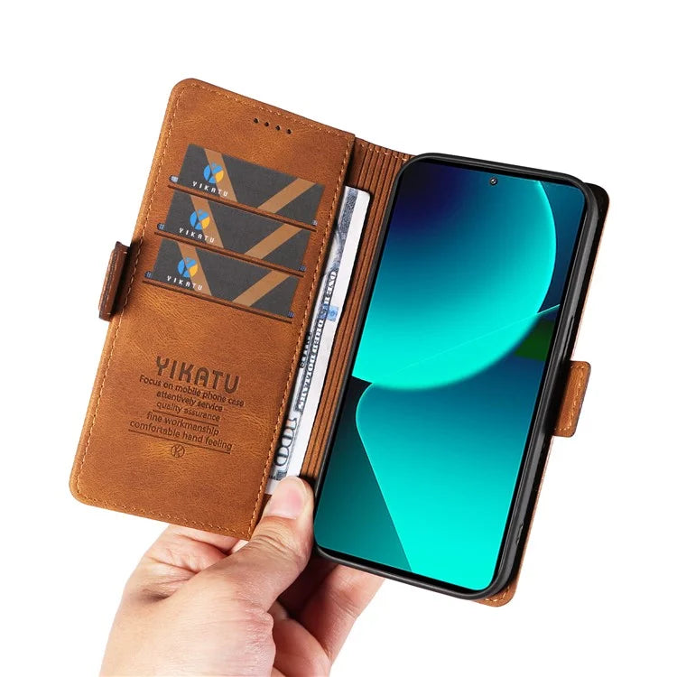 YIKATU YK-005 For Xiaomi 13T / 13T Pro / Redmi K60 Ultra Leather Phone Case Flip Stand Wallet Cover