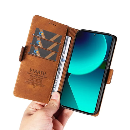YIKATU YK-005 For Xiaomi 13T / 13T Pro / Redmi K60 Ultra Leather Phone Case Flip Stand Wallet Cover