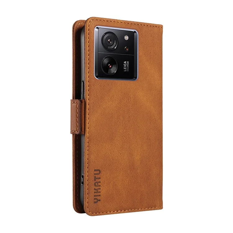 YIKATU YK-005 For Xiaomi 13T / 13T Pro / Redmi K60 Ultra Leather Phone Case Flip Stand Wallet Cover