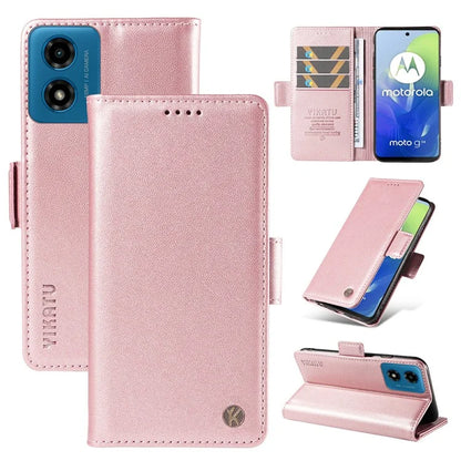 YIKATU YK-003 For Motorola Moto E14 4G / G04 4G / G04s 4G / G24 4G Case PU Leather Stand Shockproof Phone Cover