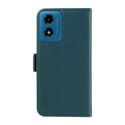 YIKATU YK-003 For Motorola Moto E14 4G / G04 4G / G04s 4G / G24 4G Case PU Leather Stand Shockproof Phone Cover
