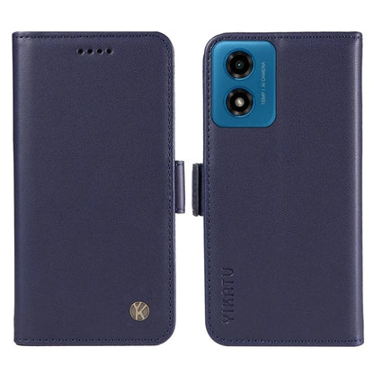 YIKATU YK-003 For Motorola Moto E14 4G / G04 4G / G04s 4G / G24 4G Case PU Leather Stand Shockproof Phone Cover