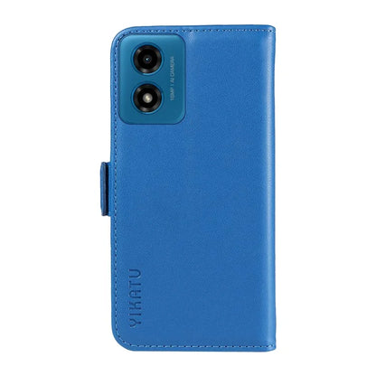YIKATU YK-003 For Motorola Moto E14 4G / G04 4G / G04s 4G / G24 4G Case PU Leather Stand Shockproof Phone Cover