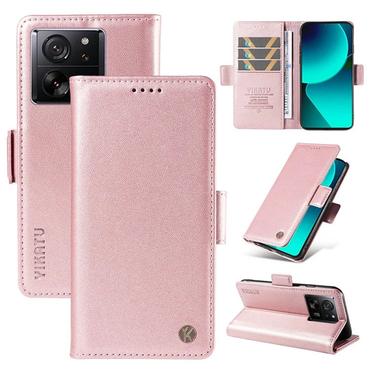 YIKATU YK-003 For Xiaomi 13T / 13T Pro / Redmi K60 Ultra Case PU Leather Wallet Protective Phone Cover