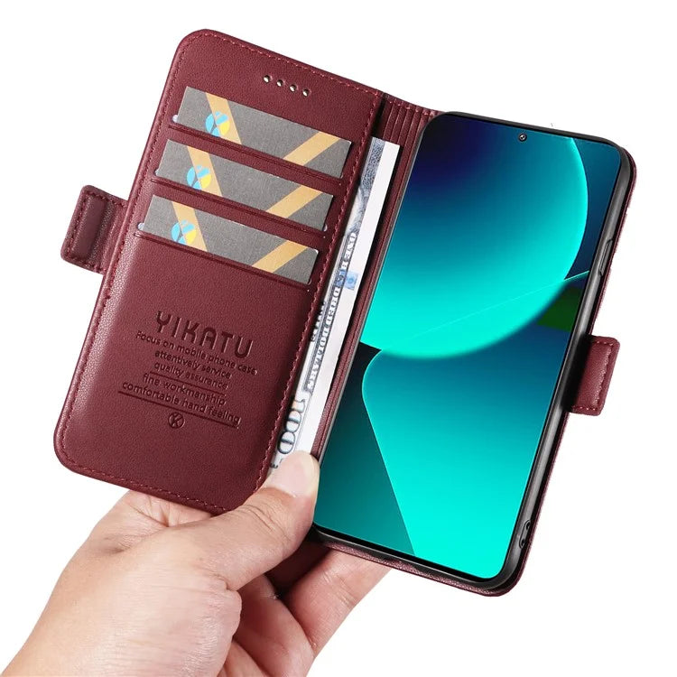 YIKATU YK-003 For Xiaomi 13T / 13T Pro / Redmi K60 Ultra Case PU Leather Wallet Protective Phone Cover