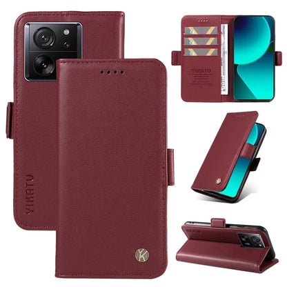 YIKATU YK-003 For Xiaomi 13T / 13T Pro / Redmi K60 Ultra Case PU Leather Wallet Protective Phone Cover