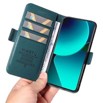 YIKATU YK-003 For Xiaomi 13T / 13T Pro / Redmi K60 Ultra Case PU Leather Wallet Protective Phone Cover