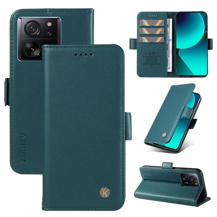 YIKATU YK-003 For Xiaomi 13T / 13T Pro / Redmi K60 Ultra Case PU Leather Wallet Protective Phone Cover