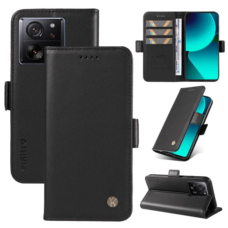 YIKATU YK-003 For Xiaomi 13T / 13T Pro / Redmi K60 Ultra Case PU Leather Wallet Protective Phone Cover